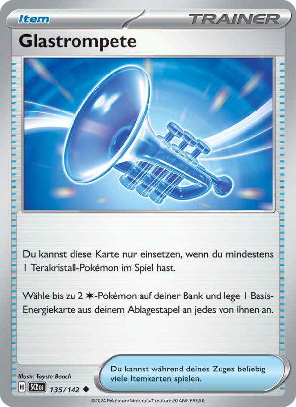 Glastrompete 135 — Stellar Crown (German Pokémon TCG card)