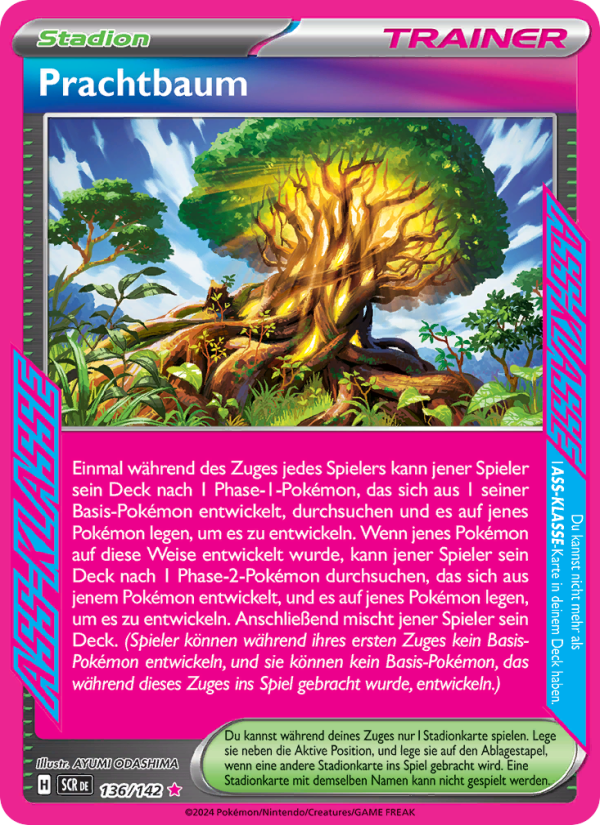 Prachtbaum 136 — Stellar Crown (German Pokémon TCG card)