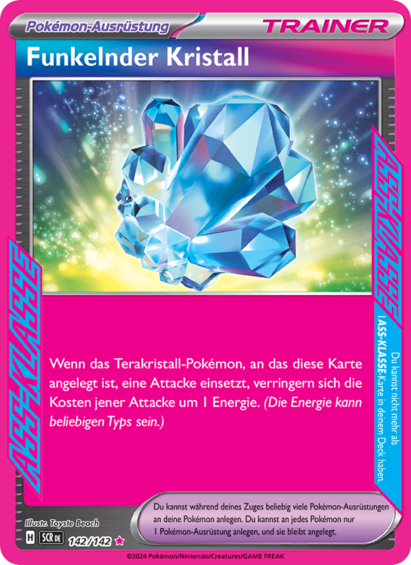 Funkelnder Kristall 142 — Stellar Crown (German Pokémon TCG card)