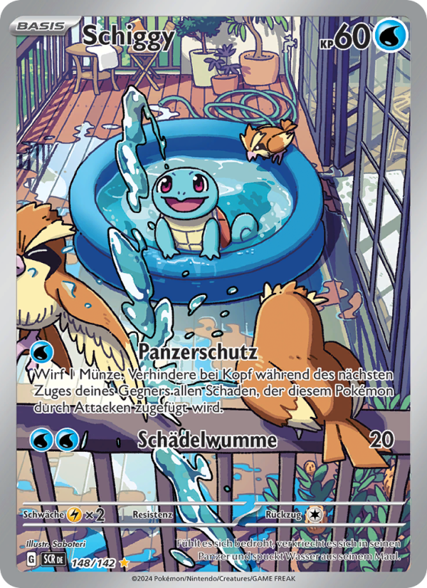 Schiggy 148 — Stellar Crown (German Pokémon TCG card)