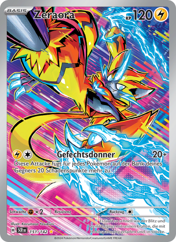 Zeraora 151 — Stellar Crown (German Pokémon TCG card)