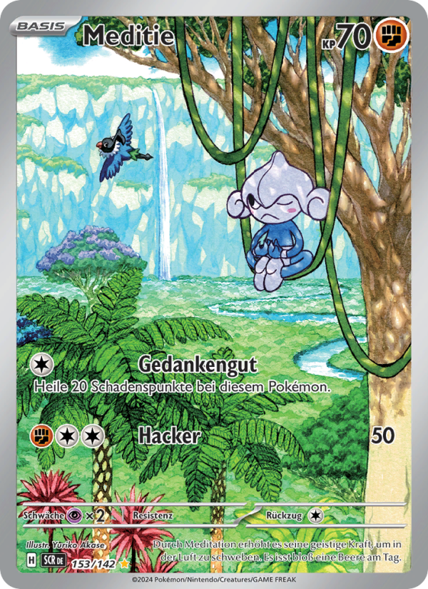 Meditie 153 — Stellar Crown (German Pokémon TCG card)