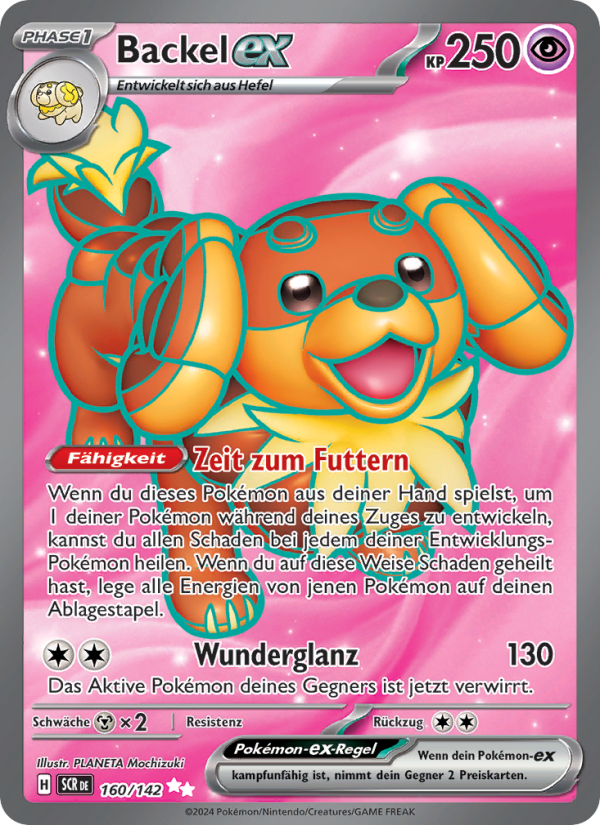 Backel-ex 160 — Stellar Crown (German Pokémon TCG card)
