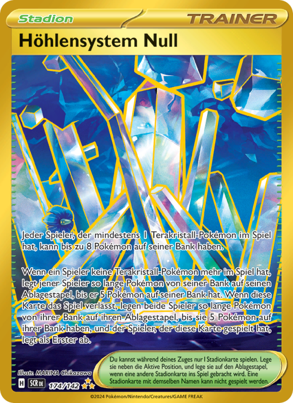 Höhlensystem Null 174 — Stellar Crown (German Pokémon TCG card)