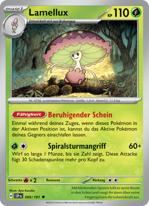 Lamellux 009 — Surging Sparks (German Pokémon TCG card)