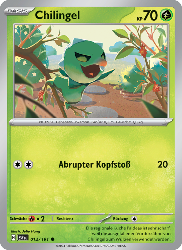 Chilingel 012 — Surging Sparks (German Pokémon TCG card)