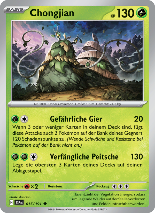 Chongjian 015 — Surging Sparks (German Pokémon TCG card)