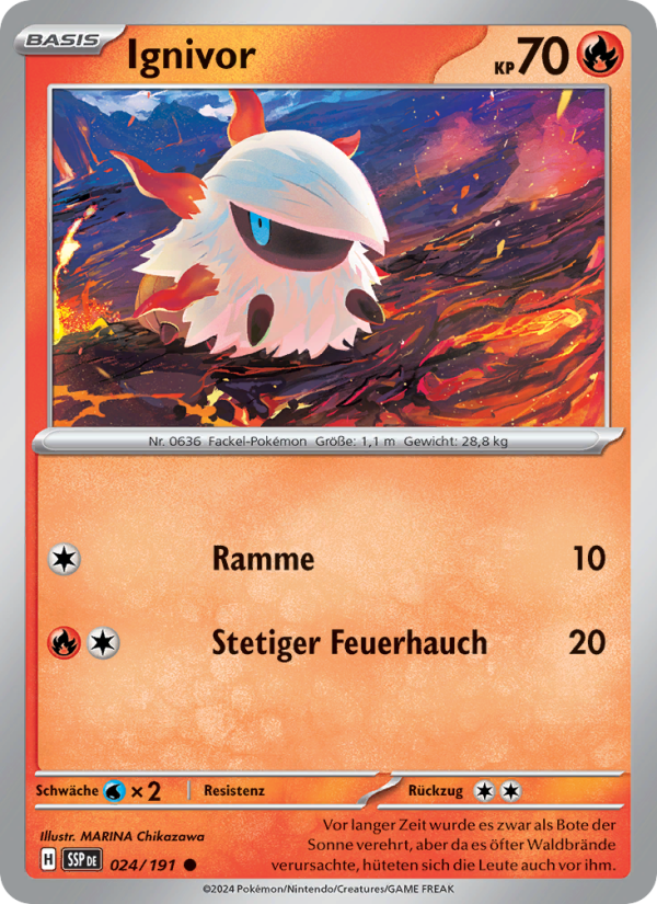 Ignivor 024 — Surging Sparks (German Pokémon TCG card)