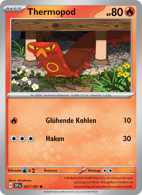 Thermopod 027 — Surging Sparks (German Pokémon TCG card)