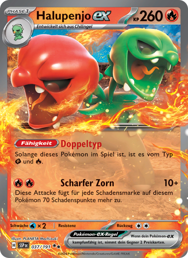 Halupenjo-ex 037 — Surging Sparks (German Pokémon TCG card)