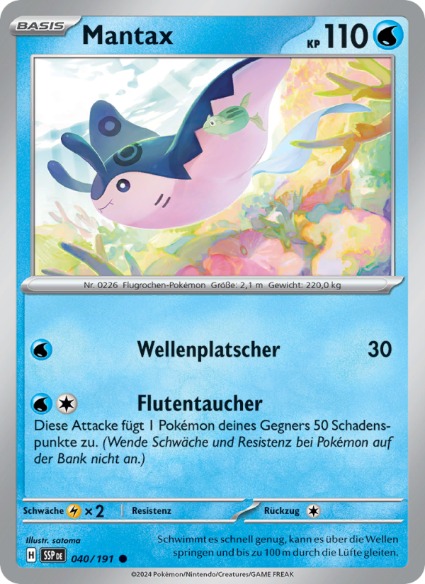 Mantax 040 — Surging Sparks (German Pokémon TCG card)