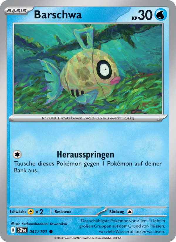 Barschwa 041 — Surging Sparks (German Pokémon TCG card)