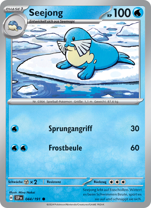 Seejong 044 — Surging Sparks (German Pokémon TCG card)