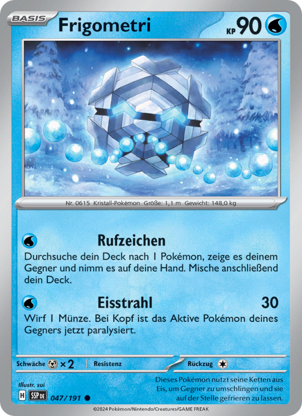 Frigometri 047 — Surging Sparks (German Pokémon TCG card)