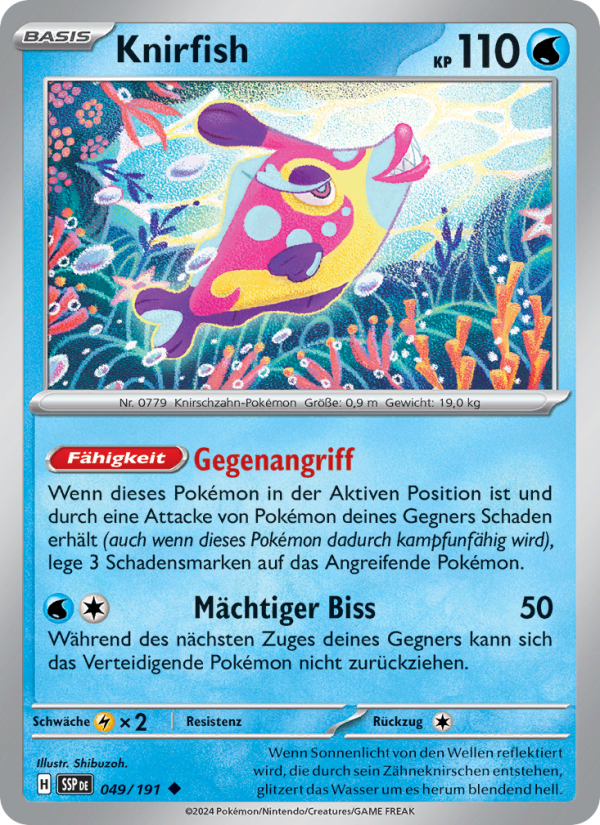 Knirfish 049 — Surging Sparks (German Pokémon TCG card)