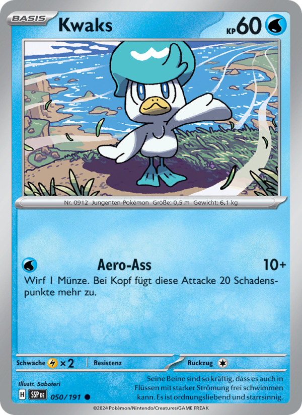 Kwaks 050 — Surging Sparks (German Pokémon TCG card)