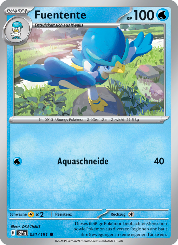 Fuentente 051 — Surging Sparks (German Pokémon TCG card)