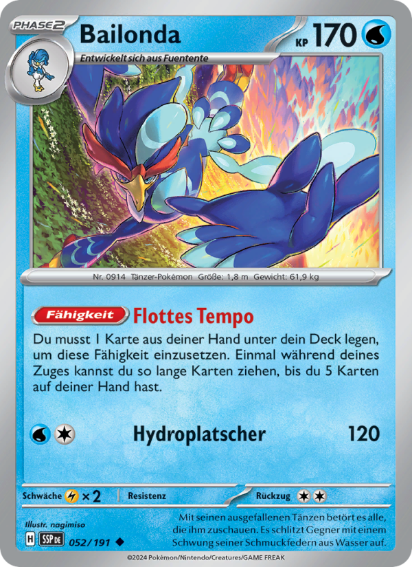 Bailonda 052 — Surging Sparks (German Pokémon TCG card)