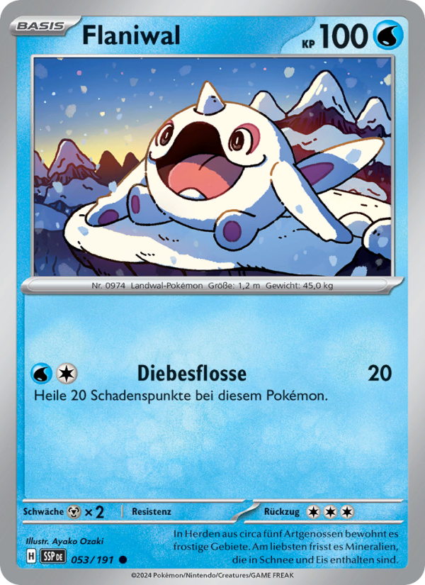 Flaniwal 053 — Surging Sparks (German Pokémon TCG card)