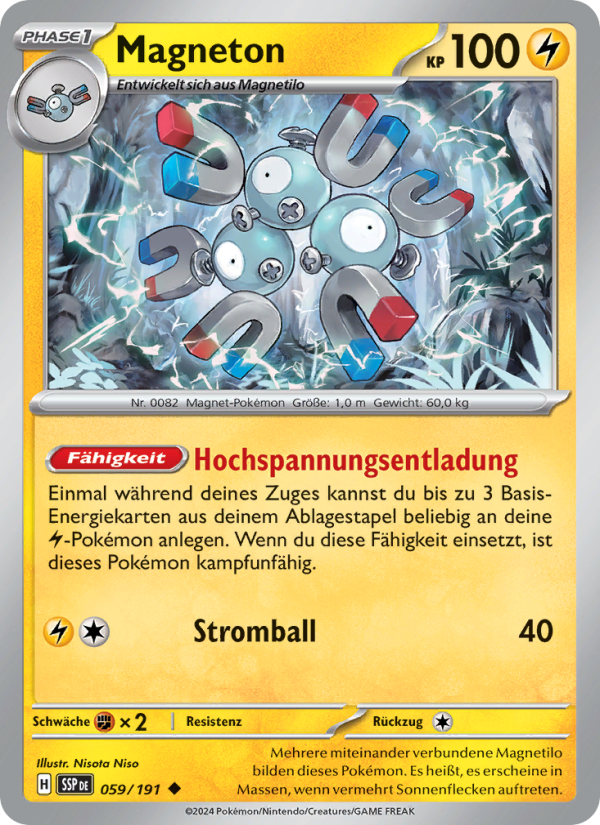 Magneton 059 — Surging Sparks (German Pokémon TCG card)