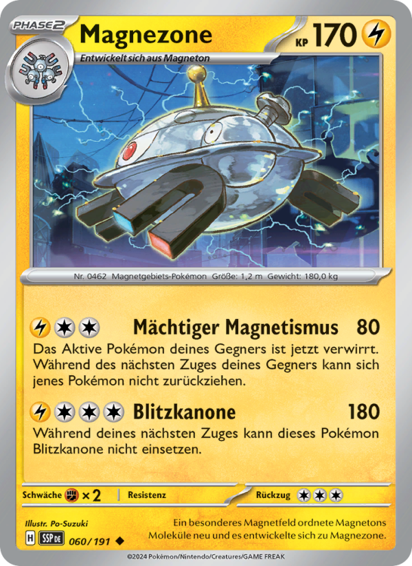 Magnezone 060 — Surging Sparks (German Pokémon TCG card)