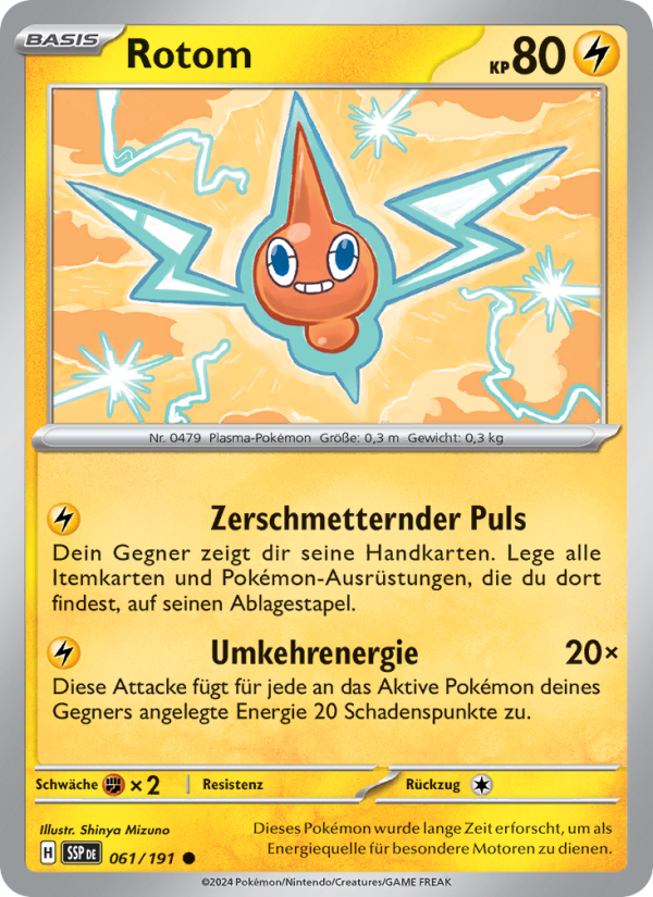 Rotom 061 — Surging Sparks (German Pokémon TCG card)