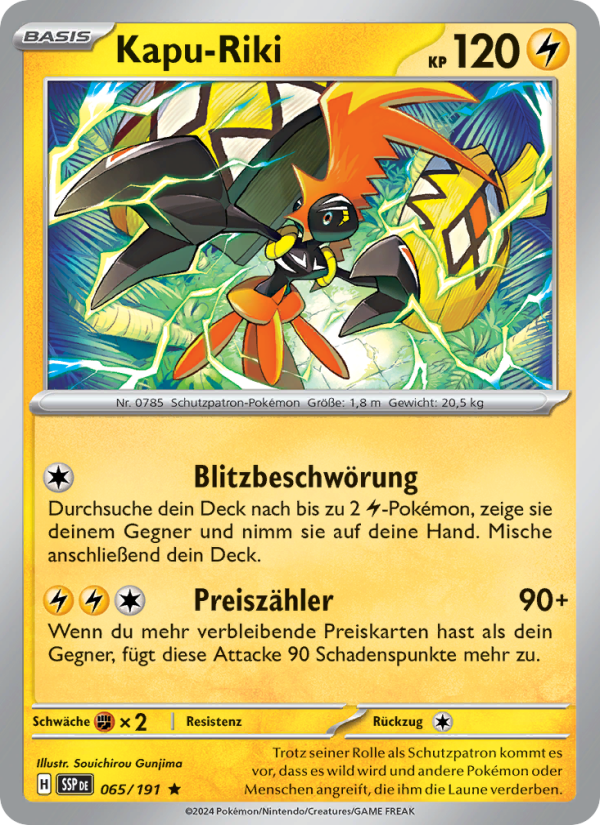 Kapu-Riki 065 — Surging Sparks (German Pokémon TCG card)