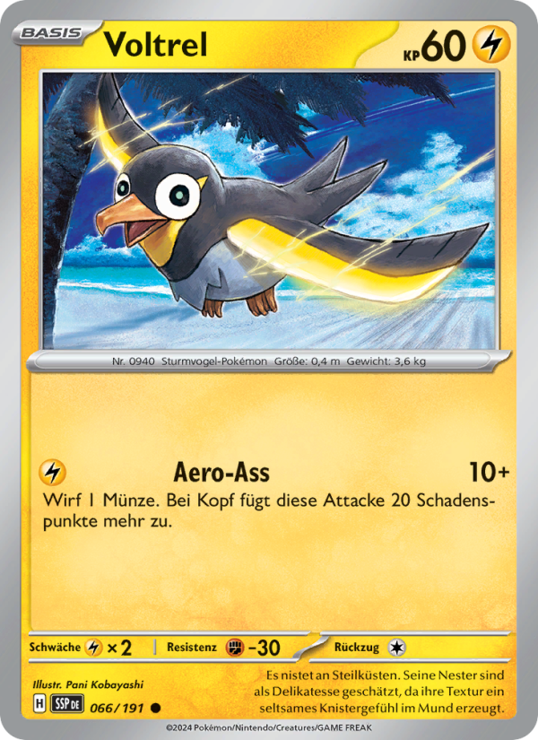 Voltrel 066 — Surging Sparks (German Pokémon TCG card)