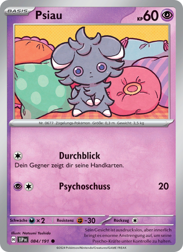 Psiau 084 — Surging Sparks (German Pokémon TCG card)