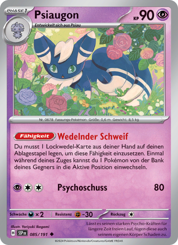 Psiaugon 085 — Surging Sparks (German Pokémon TCG card)