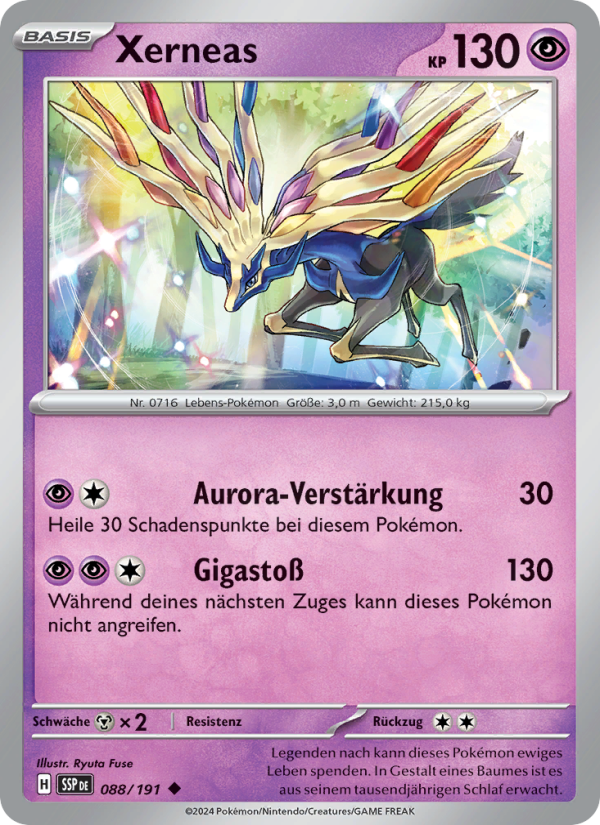 Xerneas 088 — Surging Sparks (German Pokémon TCG card)