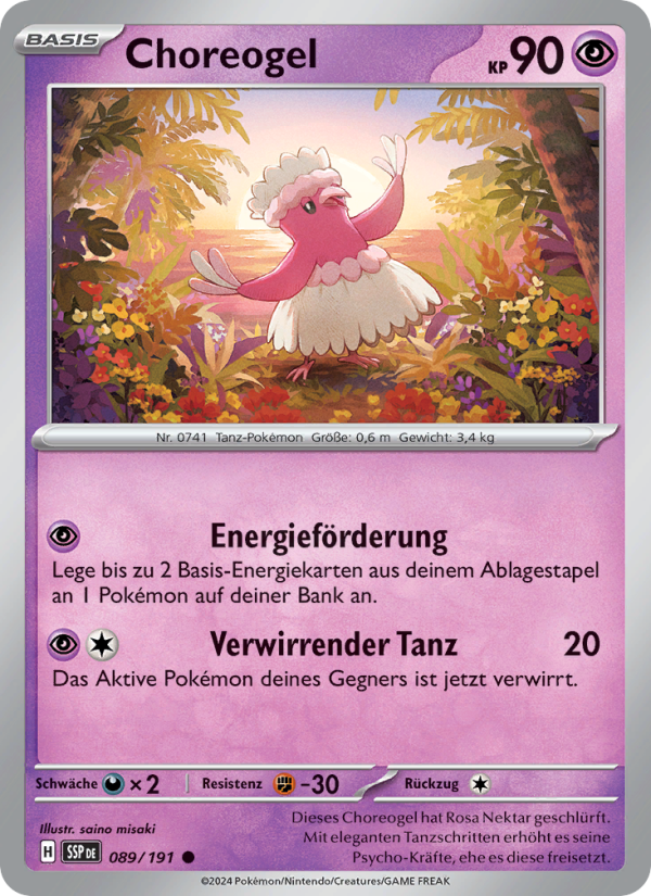 Choreogel 089 — Surging Sparks (German Pokémon TCG card)