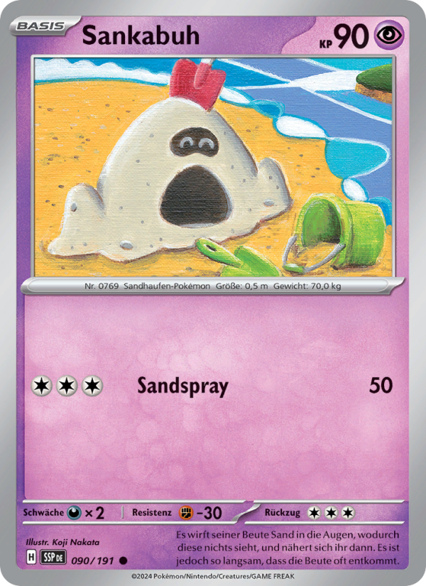 Sankabuh 090 — Surging Sparks (German Pokémon TCG card)