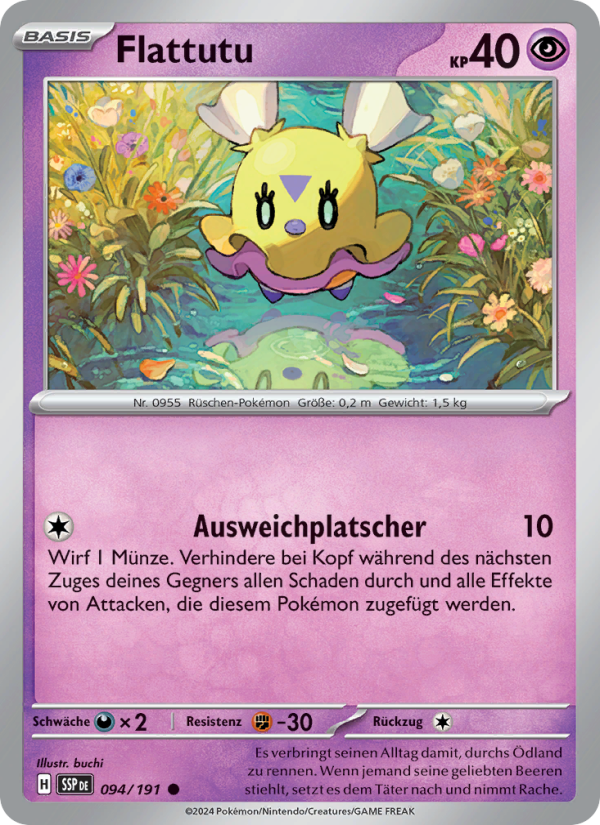 Flattutu 094 — Surging Sparks (German Pokémon TCG card)