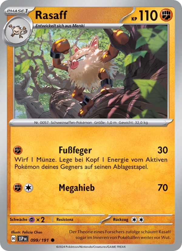 Rasaff 099 — Surging Sparks (German Pokémon TCG card)