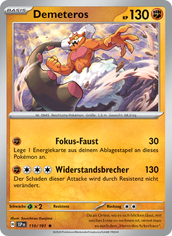 Demeteros 110 — Surging Sparks (German Pokémon TCG card)