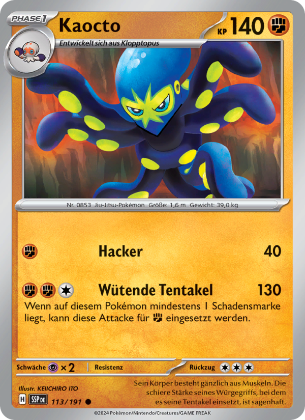 Kaocto 113 — Surging Sparks (German Pokémon TCG card)