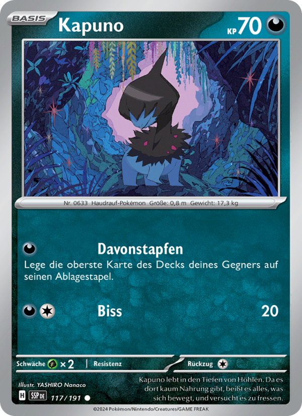 Kapuno 117 — Surging Sparks (German Pokémon TCG card)