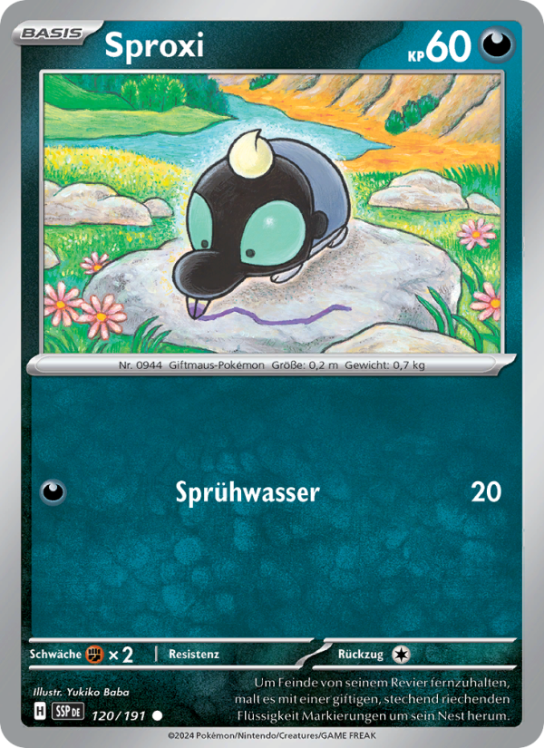 Sproxi 120 — Surging Sparks (German Pokémon TCG card)