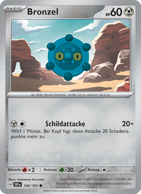 Bronzel 126 — Surging Sparks (German Pokémon TCG card)