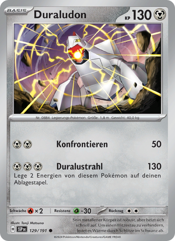 Duraludon 129 — Surging Sparks (German Pokémon TCG card)