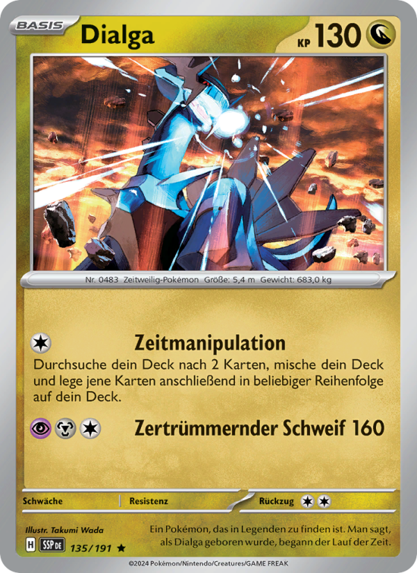 Dialga 135 — Surging Sparks (German Pokémon TCG card)