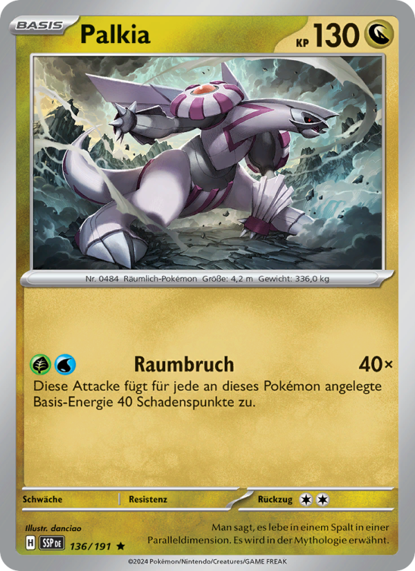 Palkia 136 — Surging Sparks (German Pokémon TCG card)