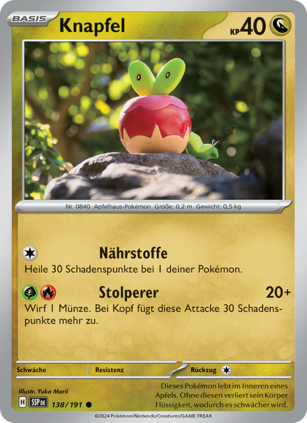 Knapfel 138 — Surging Sparks (German Pokémon TCG card)
