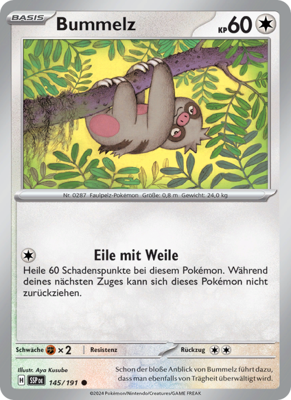 Bummelz 145 — Surging Sparks (German Pokémon TCG card)