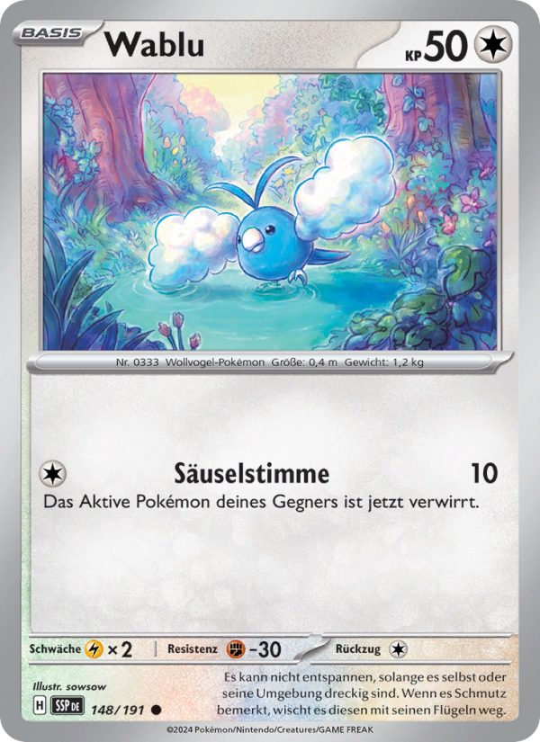 Wablu 148 — Surging Sparks (German Pokémon TCG card)