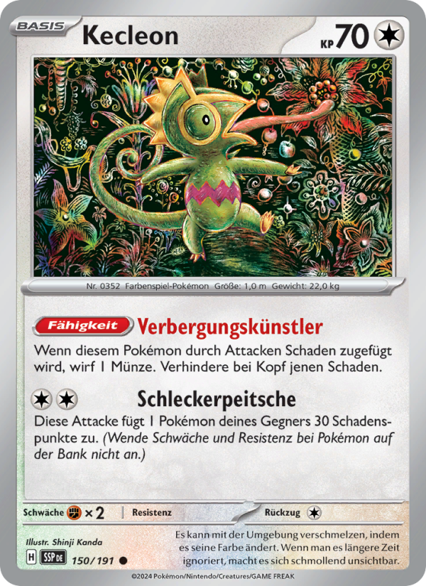 Kecleon 150 — Surging Sparks (German Pokémon TCG card)