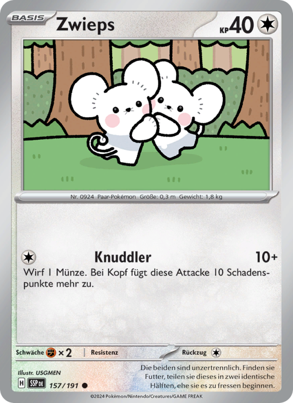 Zwieps 157 — Surging Sparks (German Pokémon TCG card)