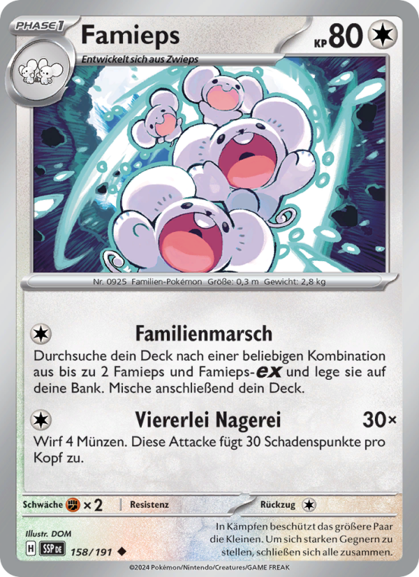 Famieps 158 — Surging Sparks (German Pokémon TCG card)
