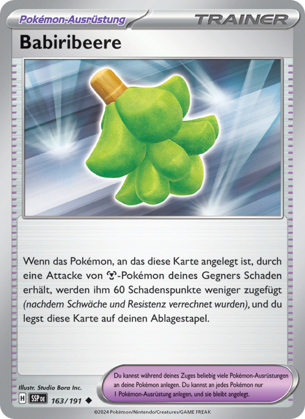 Babiribeere 163 — Surging Sparks (German Pokémon TCG card)